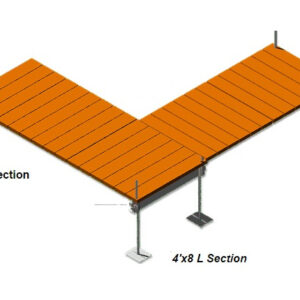 Using 10' Sections - 4'x8' L Configuration