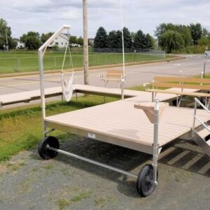 32’ Tan V-Dock Roll in with a 8’ x 10’ Sundeck