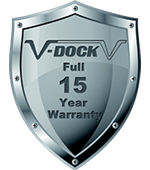 v-dock 15 year badge