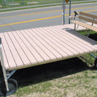 View of a Triple 12' Wide x 8' Long Sundeck with an Small h Configuration