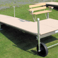 22' Roll in with a 6' x 8' Sundeck including a 10' Ramp
(Wisconsin Dock)