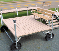 12' x 12' Sundeck with a 7' End Mount Bench View 2