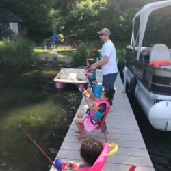 Kids Fishing on a VDock