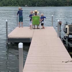 People looking out at on a VDock